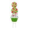 36.25 In. H Christmas Theme Metal Peppermint And Cupcake Yard Stake -Christmas Decor Shop glitzhome christmas yard decorations 2010200074 64 1000