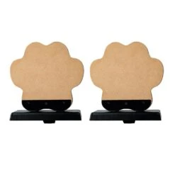 6.30 In. H Wooden/Metal Paw Stocking Holder (2-Pack) -Christmas Decor Shop glitzhome stocking holders 2005000032 44 1000