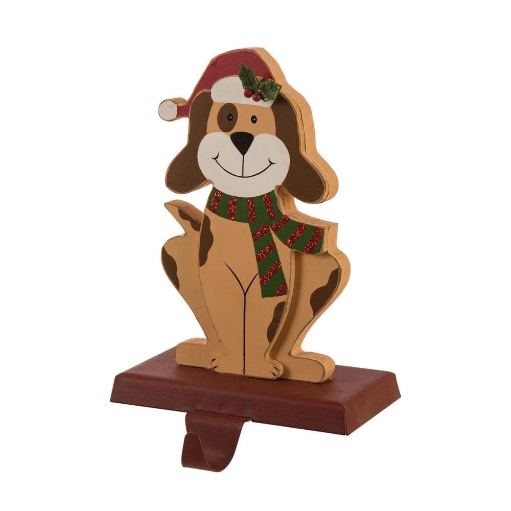 7.76 In, H Wooden/Metal Dog Stocking Holder 5 7.76 In, H Wooden/Metal Dog Stocking Holder - Image 3