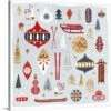 30 In. X 30 In. Christmas Chalet IV By Victoria Borges Canvas Wall Art -Christmas Decor Shop greatbigcanvas christmas wall decorations 2551201 24 30x30 64 1000