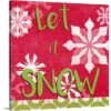 16 In. X 16 In. Let's Get Jolly VI By June Erica Vess Canvas Wall Art