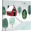 30 In. X 30 In. Christmastown I By Grace Popp Canvas Wall Art -Christmas Decor Shop greatbigcanvas christmas wall decorations 2561512 24 30x30 64 1000