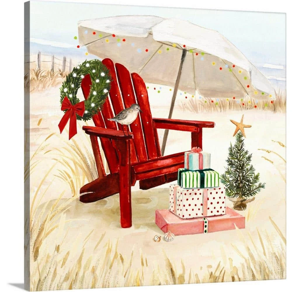 30 In. X 30 In. Christmas Coast II By Victoria Borges Canvas Wall Art 3 30 In. X 30 In. Christmas Coast II By Victoria Borges Canvas Wall Art