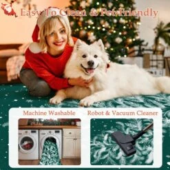 Christmas 6 Ft. X 9 Ft. Green Feather Christmas Tree Area Rug 13 Christmas 6 Ft. X 9 Ft. Green Feather Christmas Tree Area Rug -Christmas Decor Shop green haiimeid christmas doormats x25iu0105h 269 1f 1000