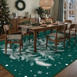 Christmas 6 Ft. X 9 Ft. Green Feather Christmas Tree Area Rug 10 Christmas 6 Ft. X 9 Ft. Green Feather Christmas Tree Area Rug -Christmas Decor Shop green haiimeid christmas doormats x25iu0105h 269 40 1000