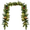 9 Ft. Pre-lit Artificial Christmas Garland Decoration Indoor Outdoor W/LED Lights Timer -Christmas Decor Shop gymax christmas garland gym05966 64 1000
