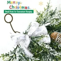 Artificial Frosty Christmas Garland Xmas Cypress Rattan Holiday Decor -Christmas Decor Shop gymax christmas garland gym08525 76 1000