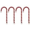 9 In. Steel Core Red And White Candy Cane Stocking Holder (4-Pack) -Christmas Decor Shop haute decor stocking holders cc0403 64 1000