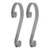 Stocking Scrolls Stocking Holders In Pewter (2-Pack) -Christmas Decor Shop haute decor stocking holders ss0207 64 1000