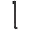 15.75 In. Matte Black Metal Adjustable Wreath Hanger -Christmas Decor Shop haute decor wreath hangers awh306 64 1000