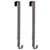 15.75 In. Brushed Nickel Metal Adjustable Wreath Hanger (2-Pack) -Christmas Decor Shop haute decor wreath hangers awh3202 64 1000