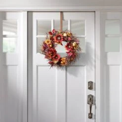 16.5 In. Artificial Brushed Copper Adapt Top And Bottom Adjusting Wreath Hanger -Christmas Decor Shop haute decor wreath hangers awh405 1f 1000