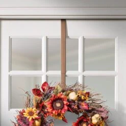 16.5 In. Artificial Brushed Copper Adapt Top And Bottom Adjusting Wreath Hanger -Christmas Decor Shop haute decor wreath hangers awh405 4f 1000