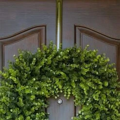 Adapt Premium 16 In. Antique Brass Metal Adjustable Wreath Hanger -Christmas Decor Shop haute decor wreath hangers awh504 fa 1000