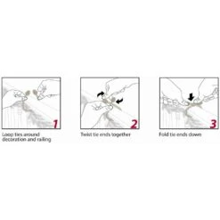 20 In. Artificial Brown Decorative Garland Ties 10 20 In. Artificial Brown Decorative Garland Ties -Christmas Decor Shop haute decor wreath hangers dt2006a 4f 1000