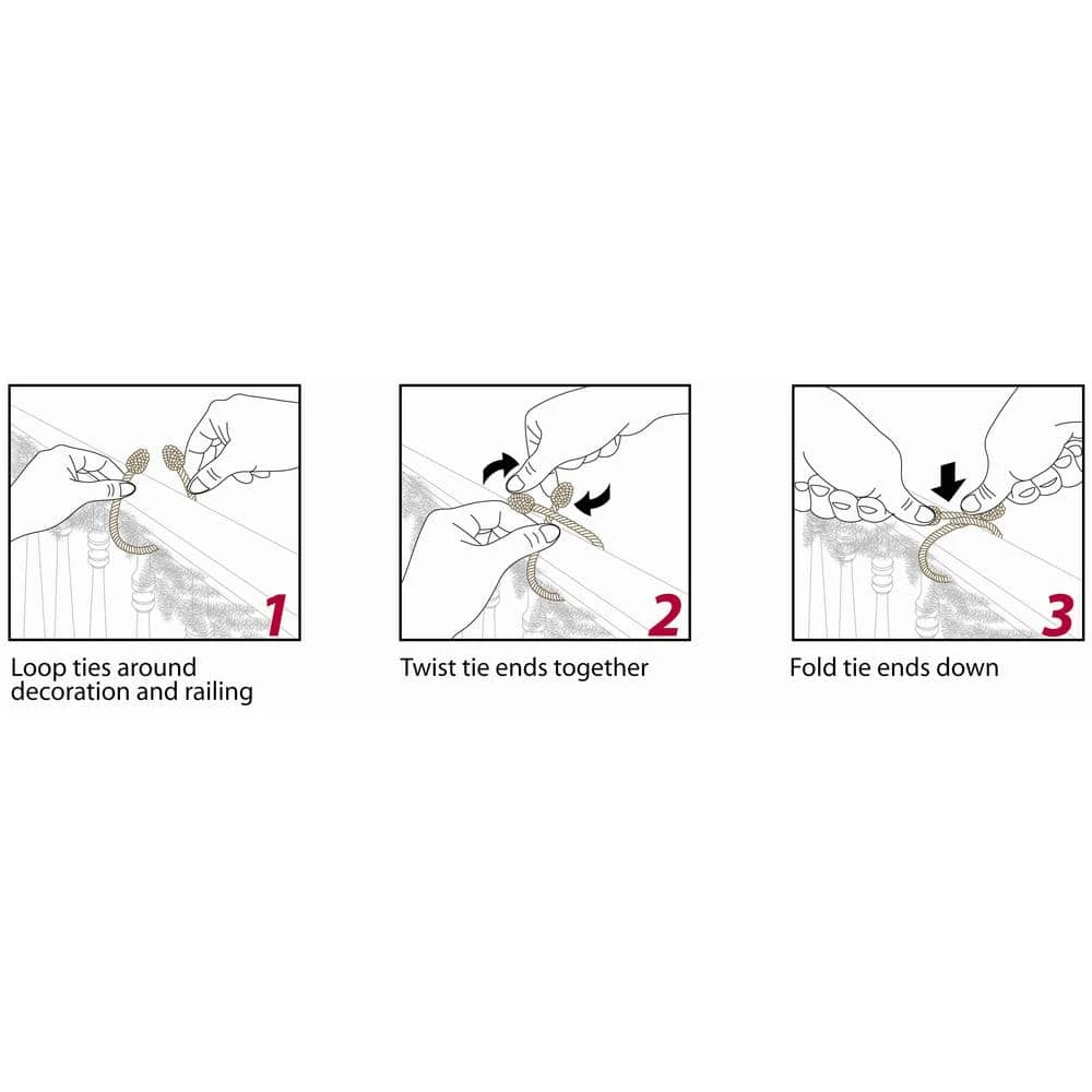 20 In. Artificial Brown Decorative Garland Ties 5 20 In. Artificial Brown Decorative Garland Ties - Image 3