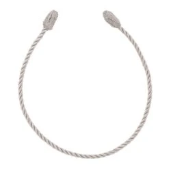 20 In. Artificial Silver Decorative Garland Twist Ties