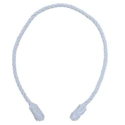 20 In. Artificial White Decorative Garland Ties