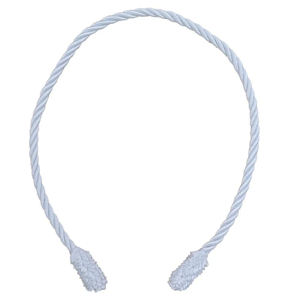 20 In. Artificial White Decorative Garland Ties 3 20 In. Artificial White Decorative Garland Ties