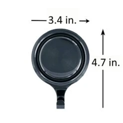 4.7 In. Artificial Brushed Nickel Attract Pinch-Free Magnetic Wreath Hanger (2-Pack) -Christmas Decor Shop haute decor wreath hangers mpf0202 1f 1000