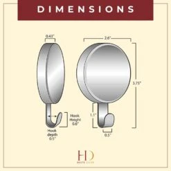 Attract 3.75 In. Textured Silver Metal Magnetic Wreath Hanger -Christmas Decor Shop haute decor wreath hangers mwh001 1f 1000