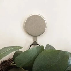 Attract 3.75 In. Textured Silver Metal Magnetic Wreath Hanger -Christmas Decor Shop haute decor wreath hangers mwh001 31 1000