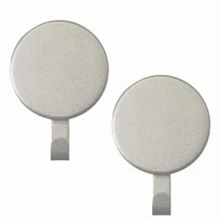 Attract 3.75 In. Textured Silver Metal Magnetic Wreath Hanger