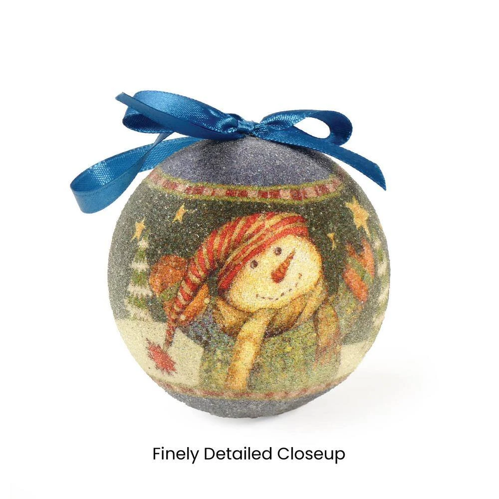 Peaceful Nights Snowman Christmas Tree Ornaments In Decorative Box (Set Of 14) 4 Peaceful Nights Snowman Christmas Tree Ornaments In Decorative Box (Set Of 14) - Image 2