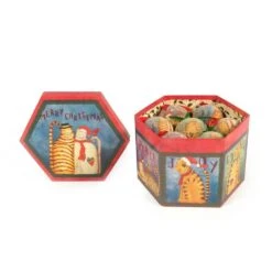 Christmas Cat Christmas Tree Ornaments In Decorative Box (Set Of 14) -Christmas Decor Shop hemsly inc christmas ornament sets 10228 fa 1000