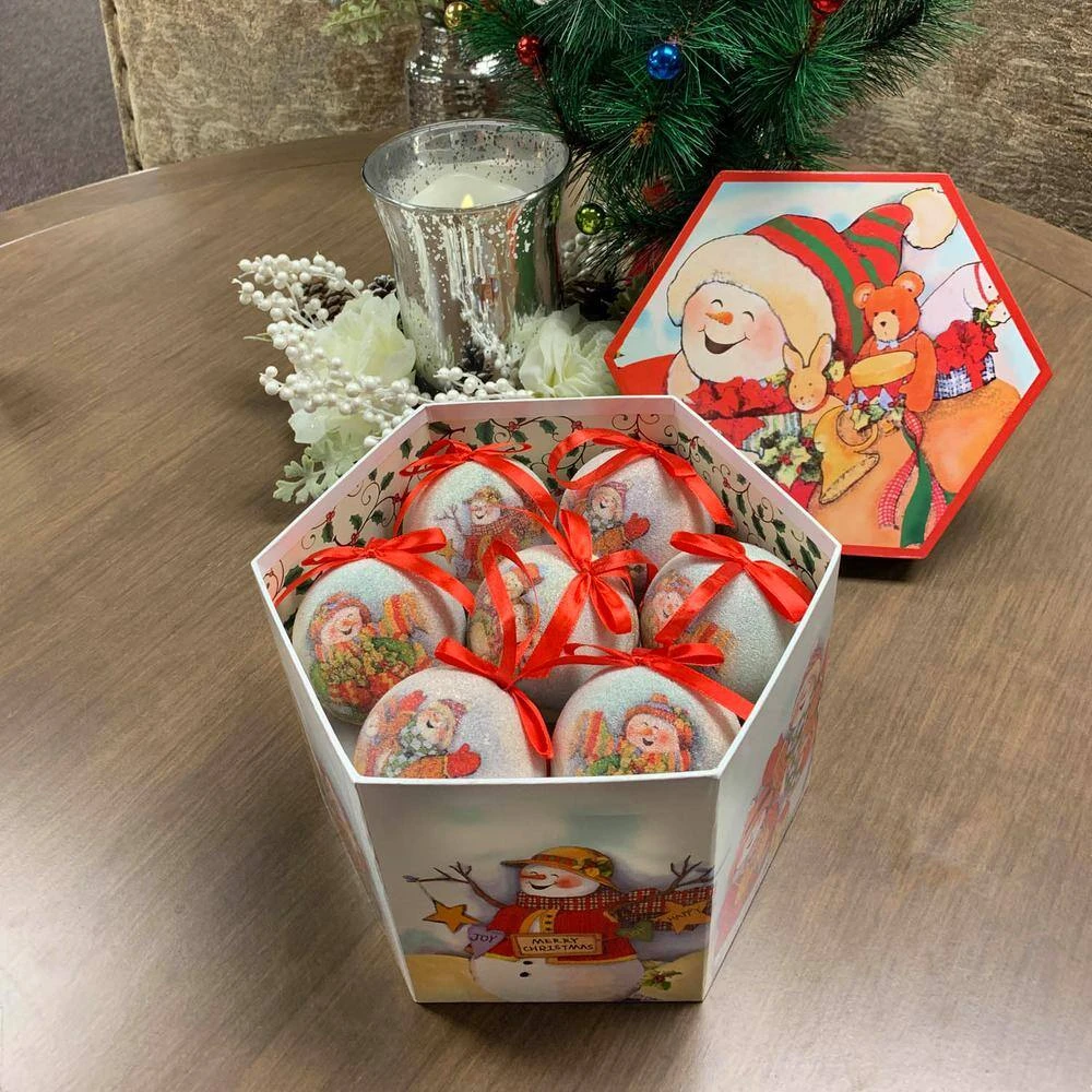 Jolly Snowman Shatterproof Ball Christmas Ornaments (14-Pack) 5 Jolly Snowman Shatterproof Ball Christmas Ornaments (14-Pack) - Image 3