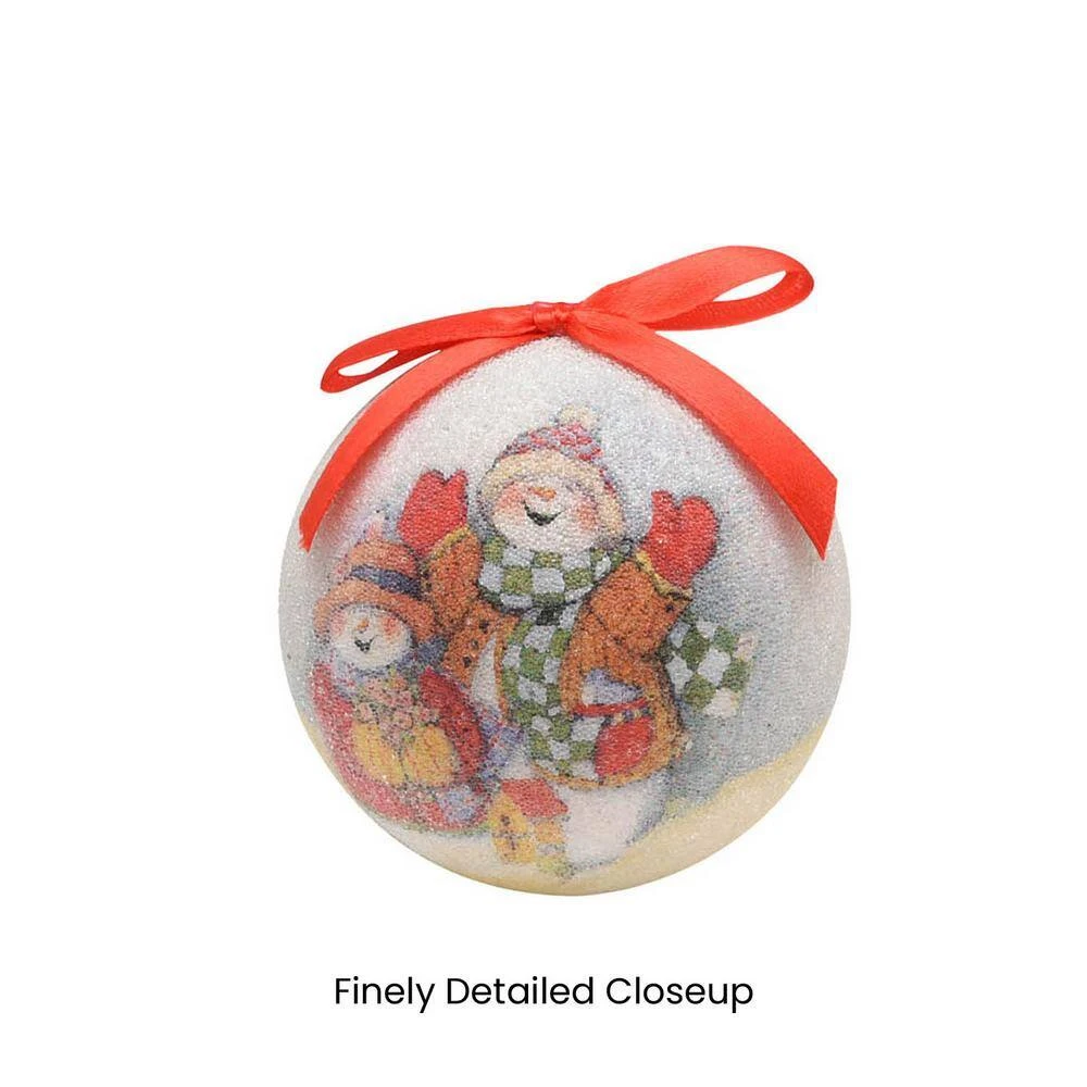 Jolly Snowman Shatterproof Ball Christmas Ornaments (14-Pack) 8 Jolly Snowman Shatterproof Ball Christmas Ornaments (14-Pack) - Image 6