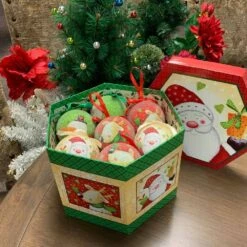 Santa And Friends Shatterproof Ball Christmas Ornaments (14-Pack) -Christmas Decor Shop hemsly inc christmas ornament sets 10287 4f 1000