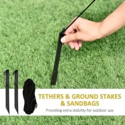 HOMCOM 5.2 Ft. Christmas Inflatable Santa Claus Flying A Plane With LED Lights, Xmas Blow Up With Auto Set-Up For Front Yard -Christmas Decor Shop homcom christmas inflatables 844 405v80 76 1000