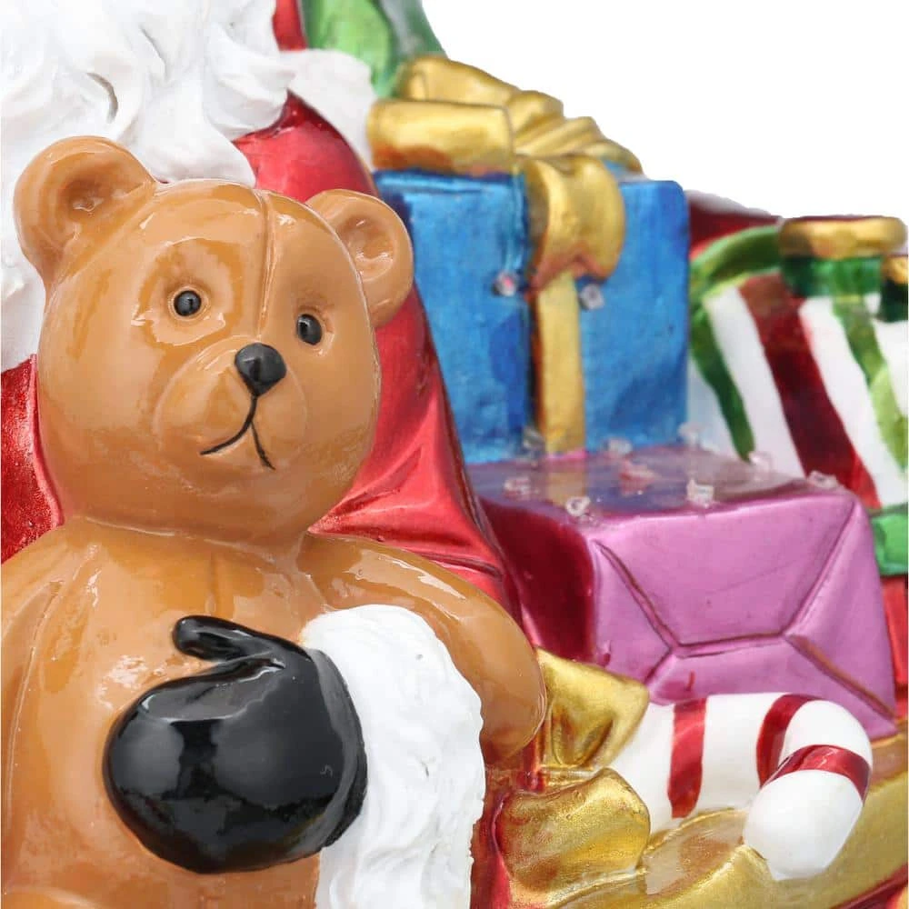 Home Accents Holiday 12 In. H Fiber Optic Santa With LED Light 6 Home Accents Holiday 12 In. H Fiber Optic Santa With LED Light - Image 4