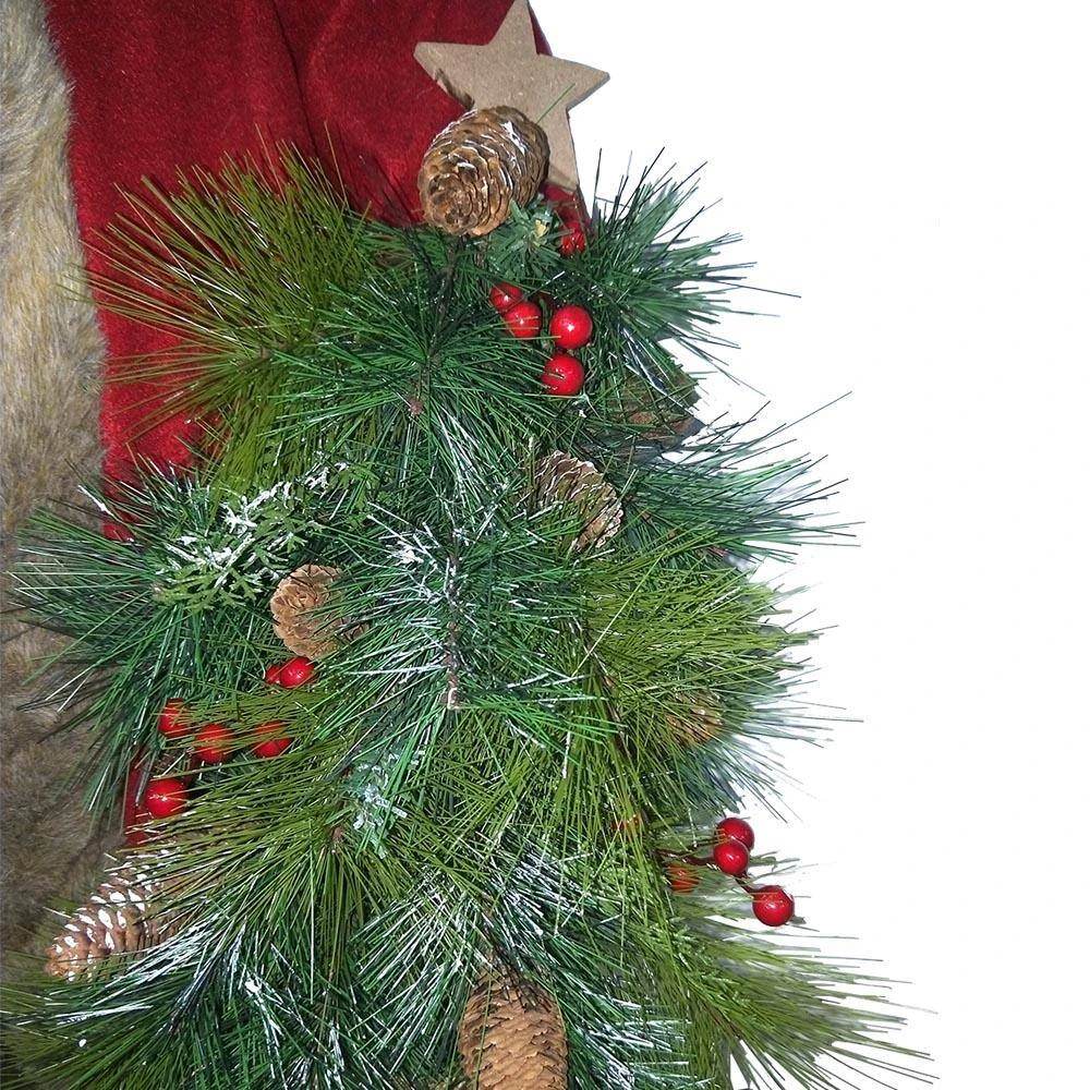 Home Accents Holiday 36 In. Christmas Santa With Skis And Tree 4 Home Accents Holiday 36 In. Christmas Santa With Skis And Tree - Image 2