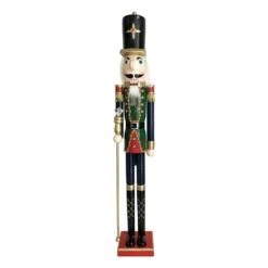 Home Accents Holiday 36 In. Nutcracker Red And Blue