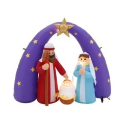 Home Accents Holiday 6 Ft. Pre-Lit Life Size Airblown Inflatable Nativity Scene -Christmas Decor Shop home accents holiday christmas inflatables 115241 1d 1000