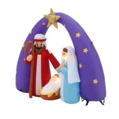 Home Accents Holiday 6 Ft. Pre-Lit Life Size Airblown Inflatable Nativity Scene -Christmas Decor Shop home accents holiday christmas inflatables 115241 d4 1000