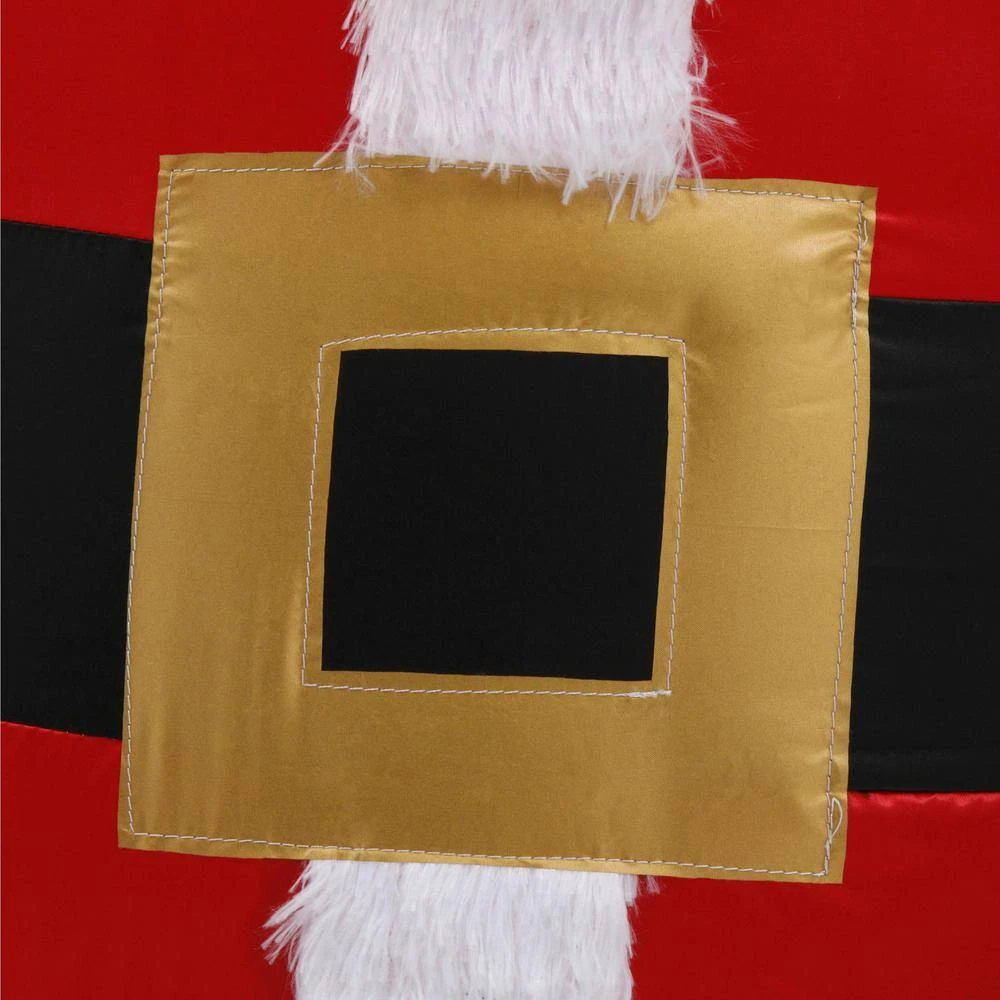 Home Accents Holiday 8 Ft. Pre-Lit Giant Airblown Inflatable Fuzzy Santa With Metallic Detail 8 Home Accents Holiday 8 Ft. Pre-Lit Giant Airblown Inflatable Fuzzy Santa With Metallic Detail - Image 6