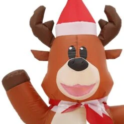 Home Accents Holiday 6 Ft. H X 11.5 Ft. L Pre-Lit Airblown Inflatable Christmas Train Scene With Santa, Penguin And Reindeer 16 Home Accents Holiday 6 Ft. H X 11.5 Ft. L Pre-Lit Airblown Inflatable Christmas Train Scene With Santa, Penguin And Reindeer -Christmas Decor Shop home accents holiday christmas inflatables 115299 1d 1000