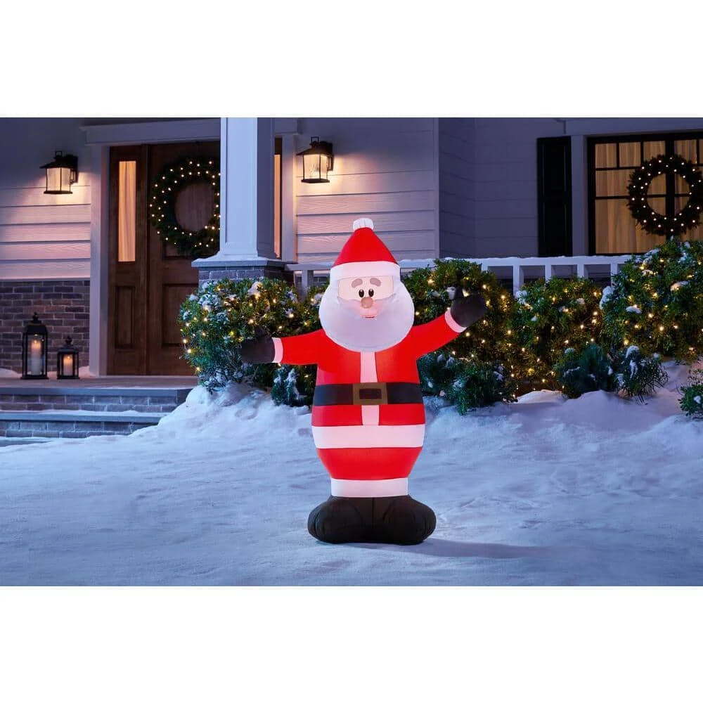 Home Accents Holiday 3.5 Ft. Inflatable Santa 4 Home Accents Holiday 3.5 Ft. Inflatable Santa - Image 2