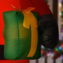 Home Accents Holiday 6.5 Ft. LED Outdoor Inflatable Black Santa 11 Home Accents Holiday 6.5 Ft. LED Outdoor Inflatable Black Santa -Christmas Decor Shop home accents holiday christmas inflatables 118093 1d 1000