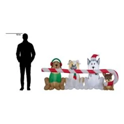 Home Accents Holiday 8 Ft. W Pre-Lit Giant Airblown Inflatable Christmas Puppies With Candy Cane Scene -Christmas Decor Shop home accents holiday christmas inflatables 39367 76 1000