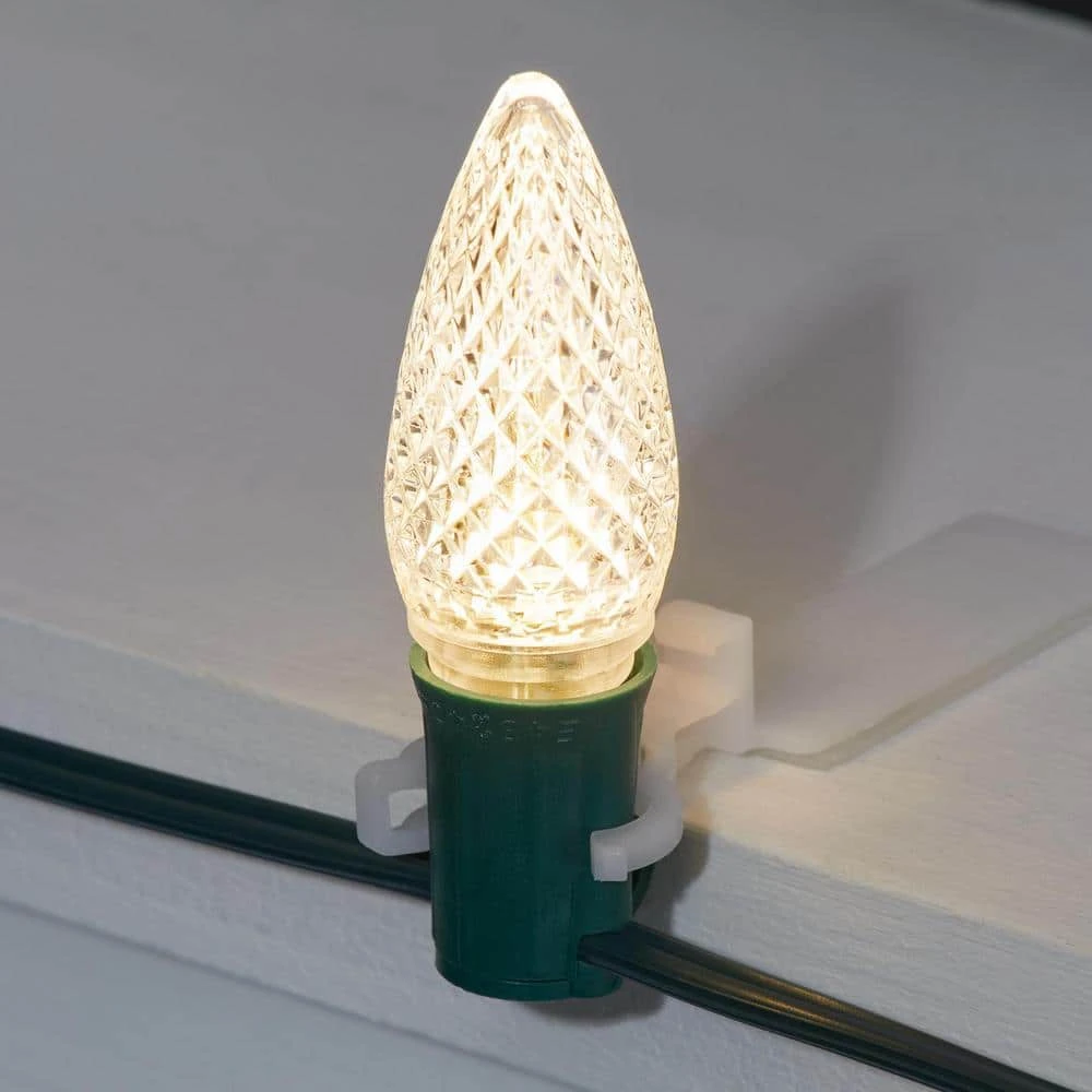 Home Accents Holiday Warm White Commercial Grade Shatter-Resistant Faceted C9 LED Replacement Bulbs (50-Pack) 7 Home Accents Holiday Warm White Commercial Grade Shatter-Resistant Faceted C9 LED Replacement Bulbs (50-Pack) - Image 5