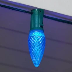 Home Accents Holiday Multi-Colored Commercial Grade Shatter-Resistant Faceted C9 LED Replacement Bulbs (50-Pack) -Christmas Decor Shop home accents holiday christmas light bulbs 23le21213 1d 1000