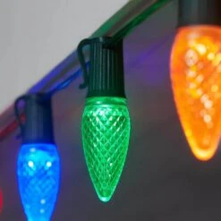 Home Accents Holiday Multi-Colored Commercial Grade Shatter-Resistant Faceted C9 LED Replacement Bulbs (50-Pack) -Christmas Decor Shop home accents holiday christmas light bulbs 23le21213 a0 1000