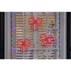 Home Accents Holiday 10 In. Twinkling LED Bows (3-Pack) Y1 -Christmas Decor Shop home accents holiday christmas novelty lights 23le11070 40 1000