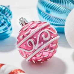 Home Accents Holiday 75-Count Mulit-Colored Shatterproof Ornament Pack Coastal -Christmas Decor Shop home accents holiday christmas ornament sets 23su00138 1d 1000