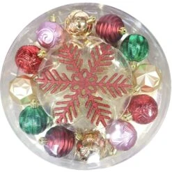 Home Accents Holiday Warm Tidings Assorted Ornament Set (75-Count) -Christmas Decor Shop home accents holiday christmas ornament sets h73 1f 1000