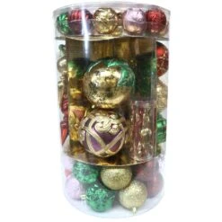 Home Accents Holiday Warm Tidings Assorted Ornament Set (75-Count) -Christmas Decor Shop home accents holiday christmas ornament sets h73 c3 1000